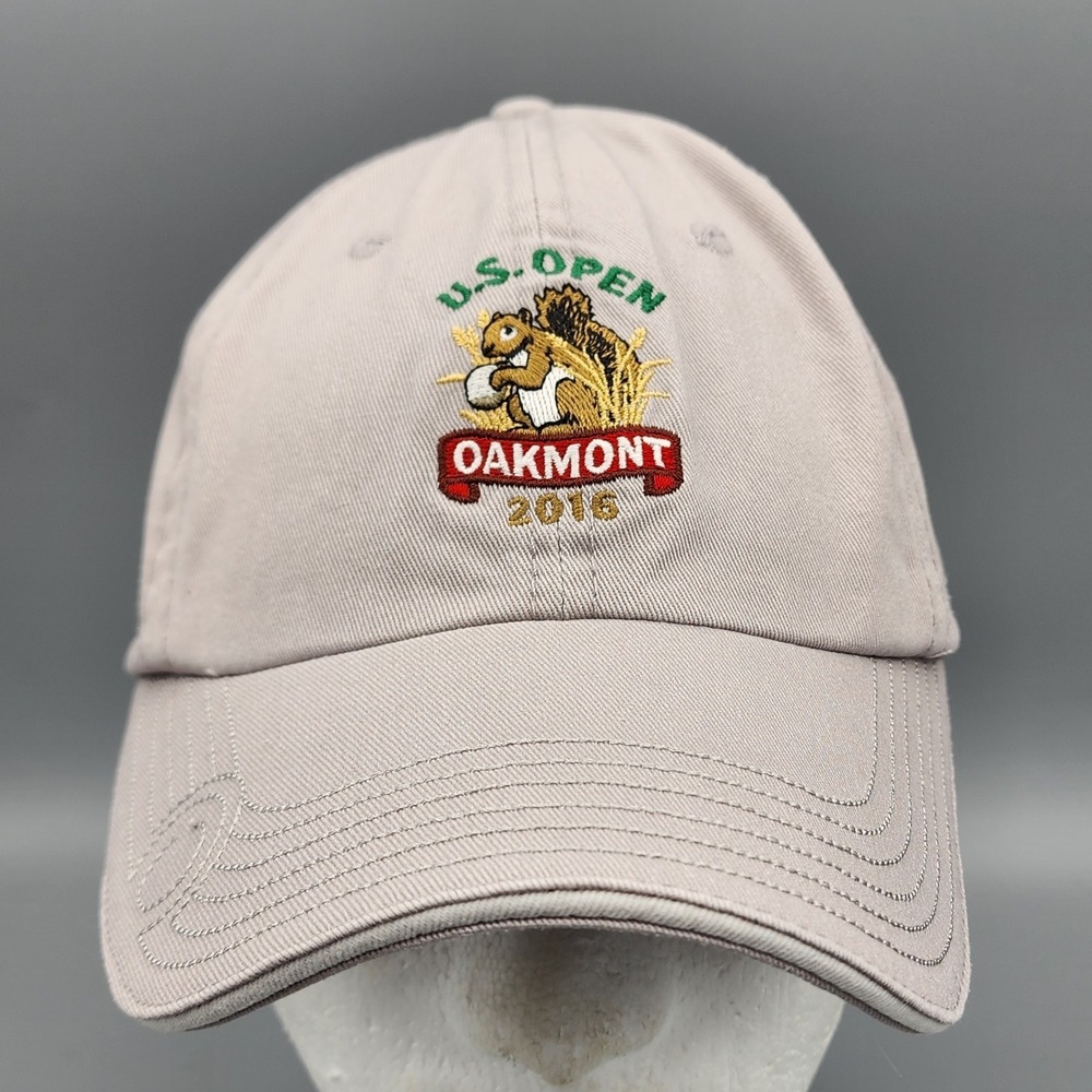 US Open Oakmont 2016 Hat Adjustable Strapback Golf Cap USGA Squirrel OSFA